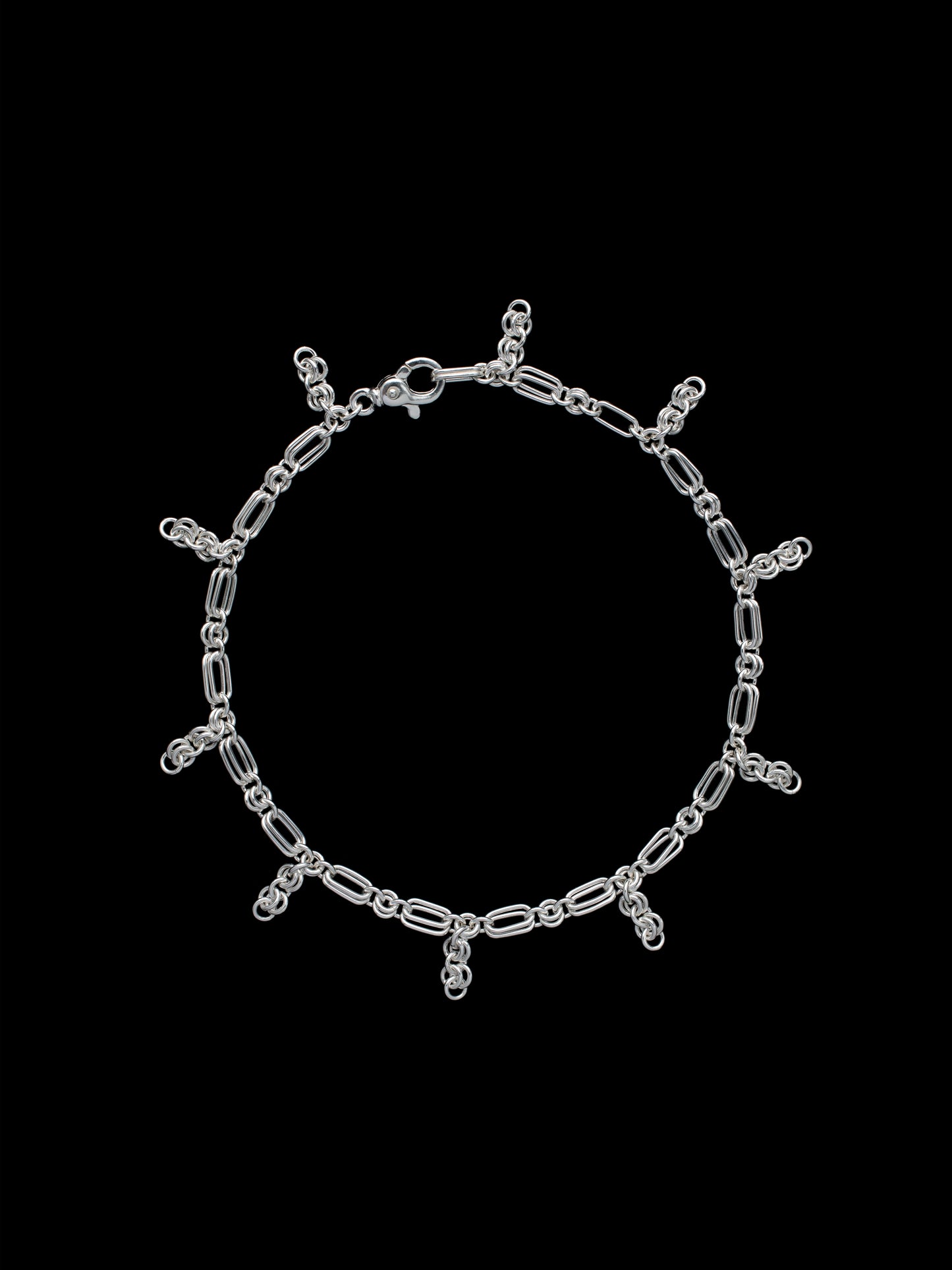 Handmade silver chain necklace