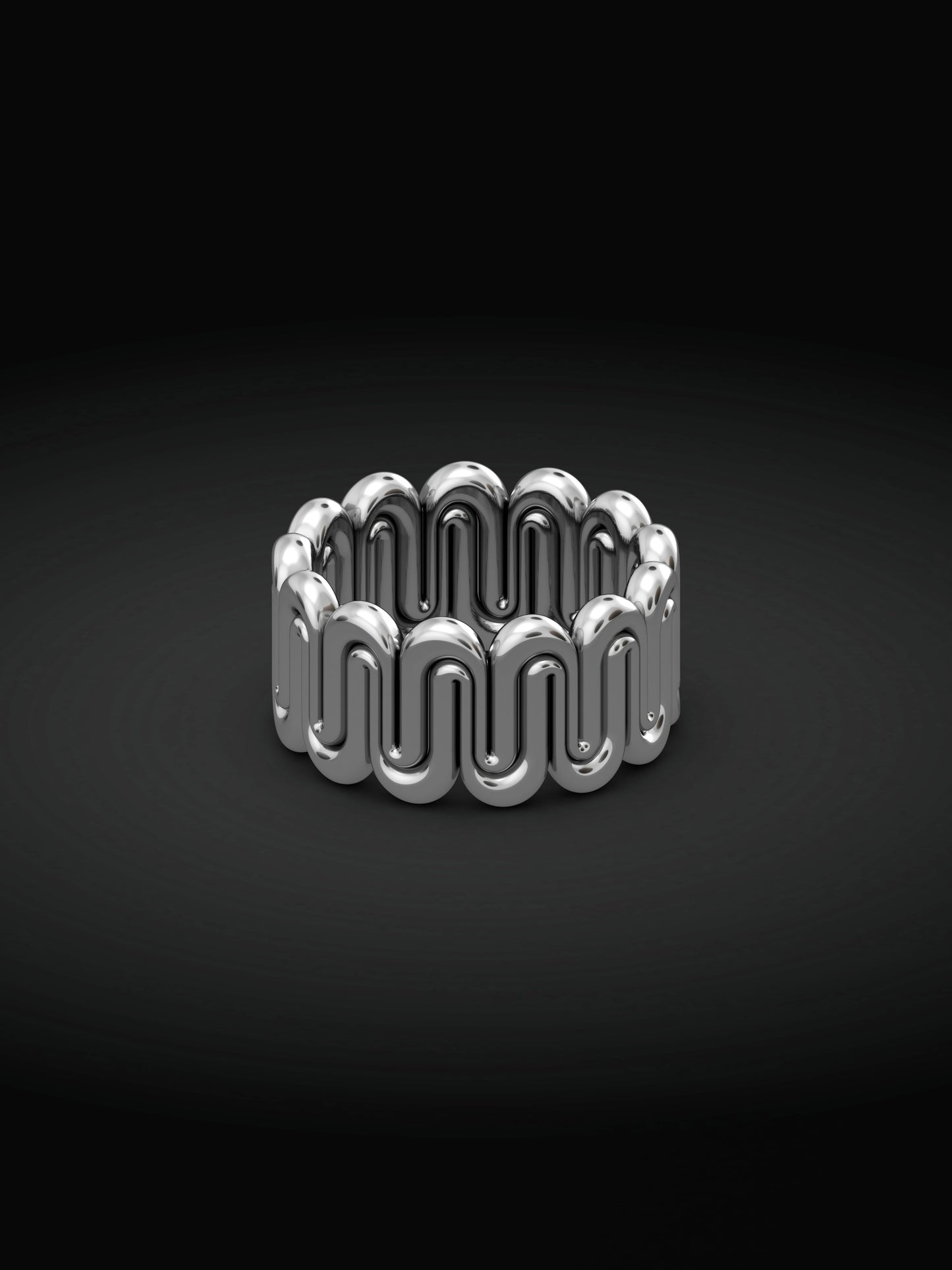 silver twirl ring