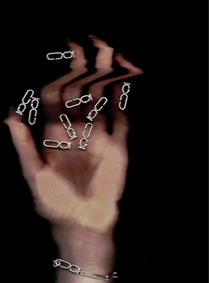 COMING AGE MONOGRAM LINK CHAIN BRACELET/NECKLACE