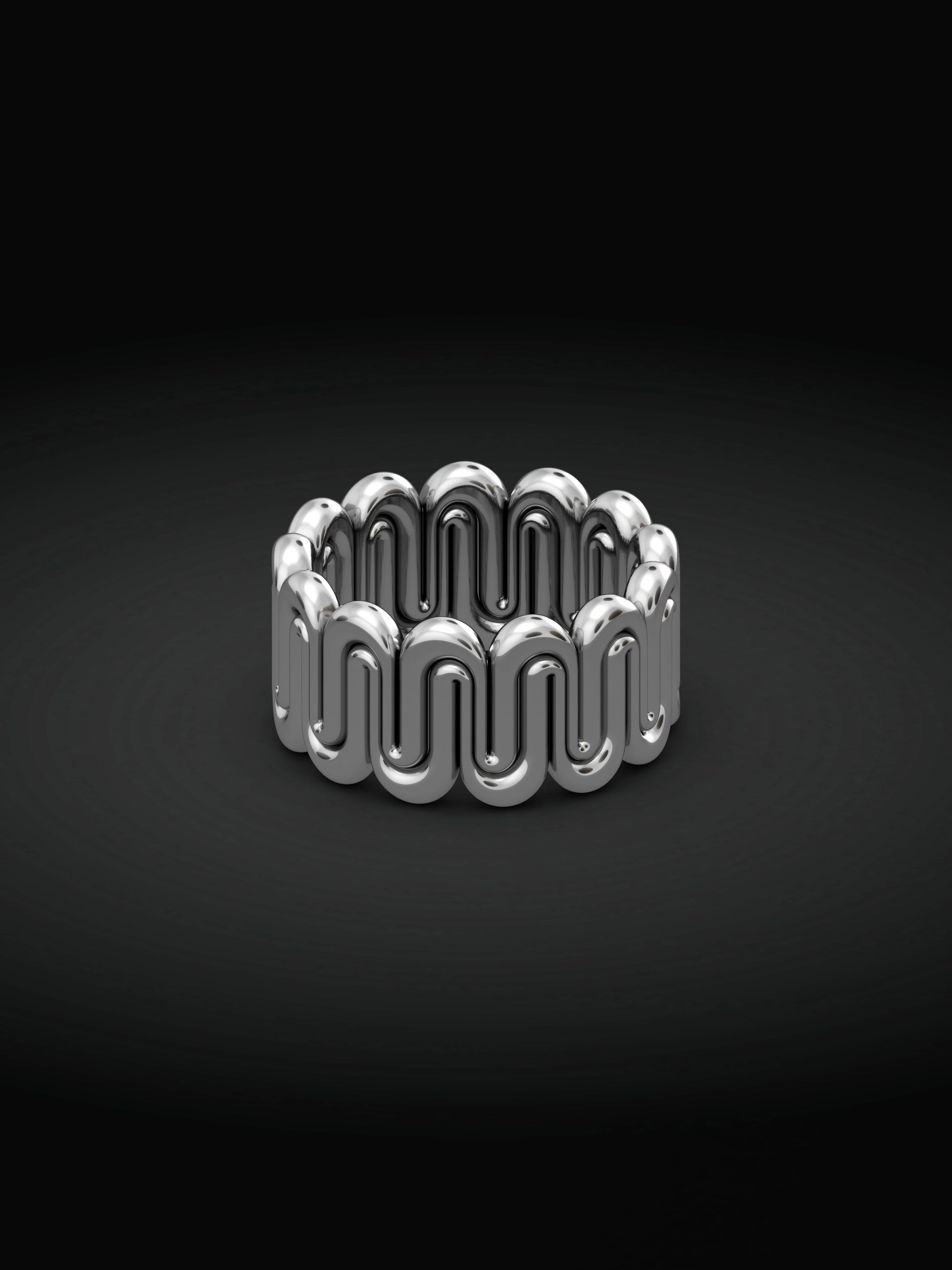 silver twirl ring